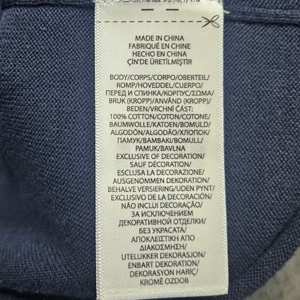 Polo Ralph Lauren Sweater Men XXL Navy Blue V-Neck Cotton Pony Logo - Picture 6 of 8